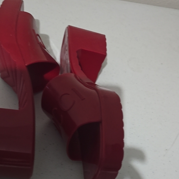 Gucci Red Women's Slide Sandals - Picture 11 of 13
